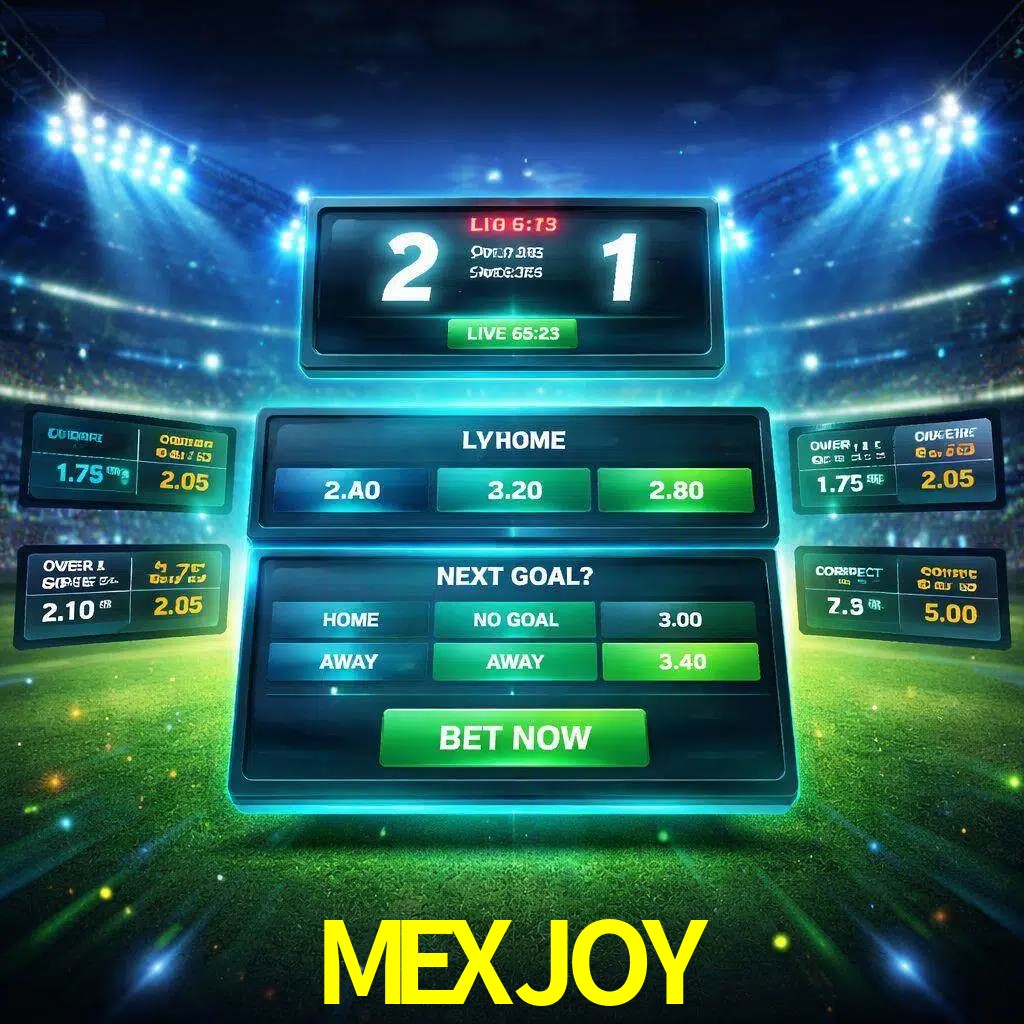 Vista de apuestas en vivo MEXJOY durante un partido en curso