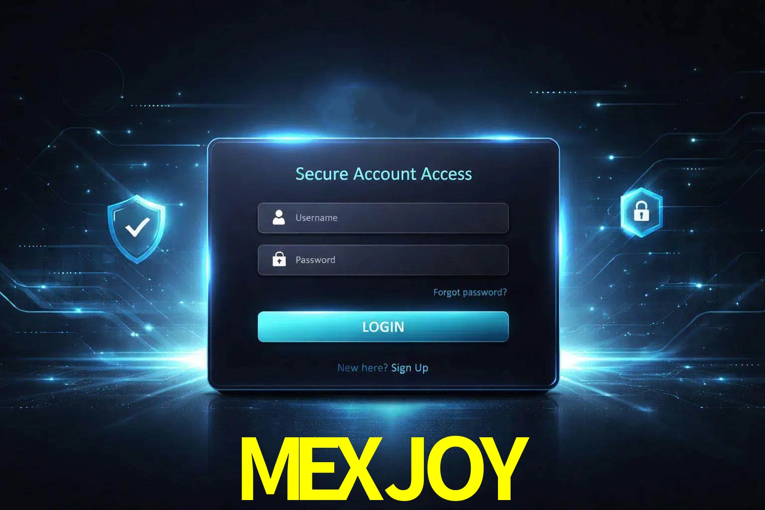 Pantalla de inicio de sesión de cuenta MEXJOY para usuarios en México